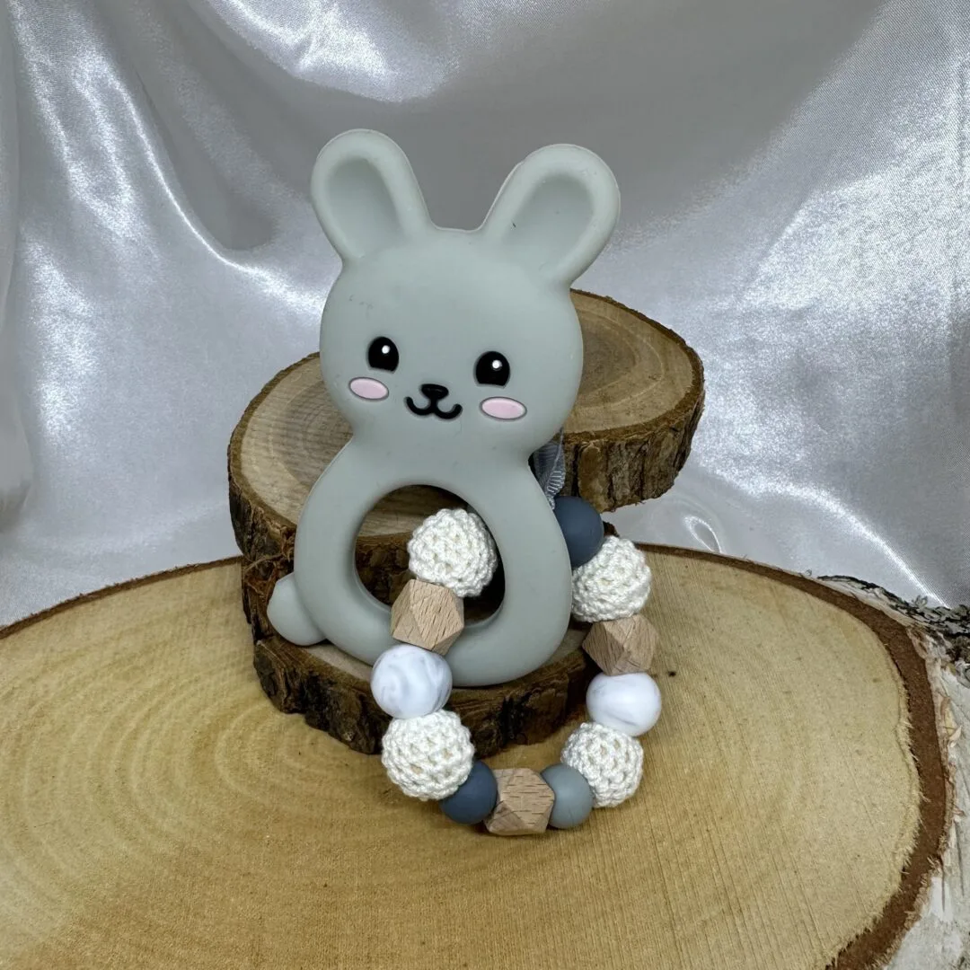 Anneau de dentition Lapin gris