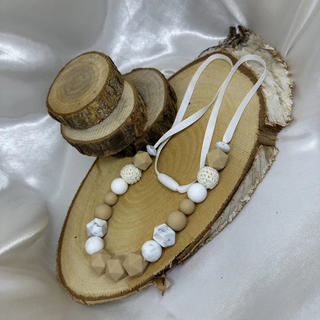 Collier d'allaitement marbré