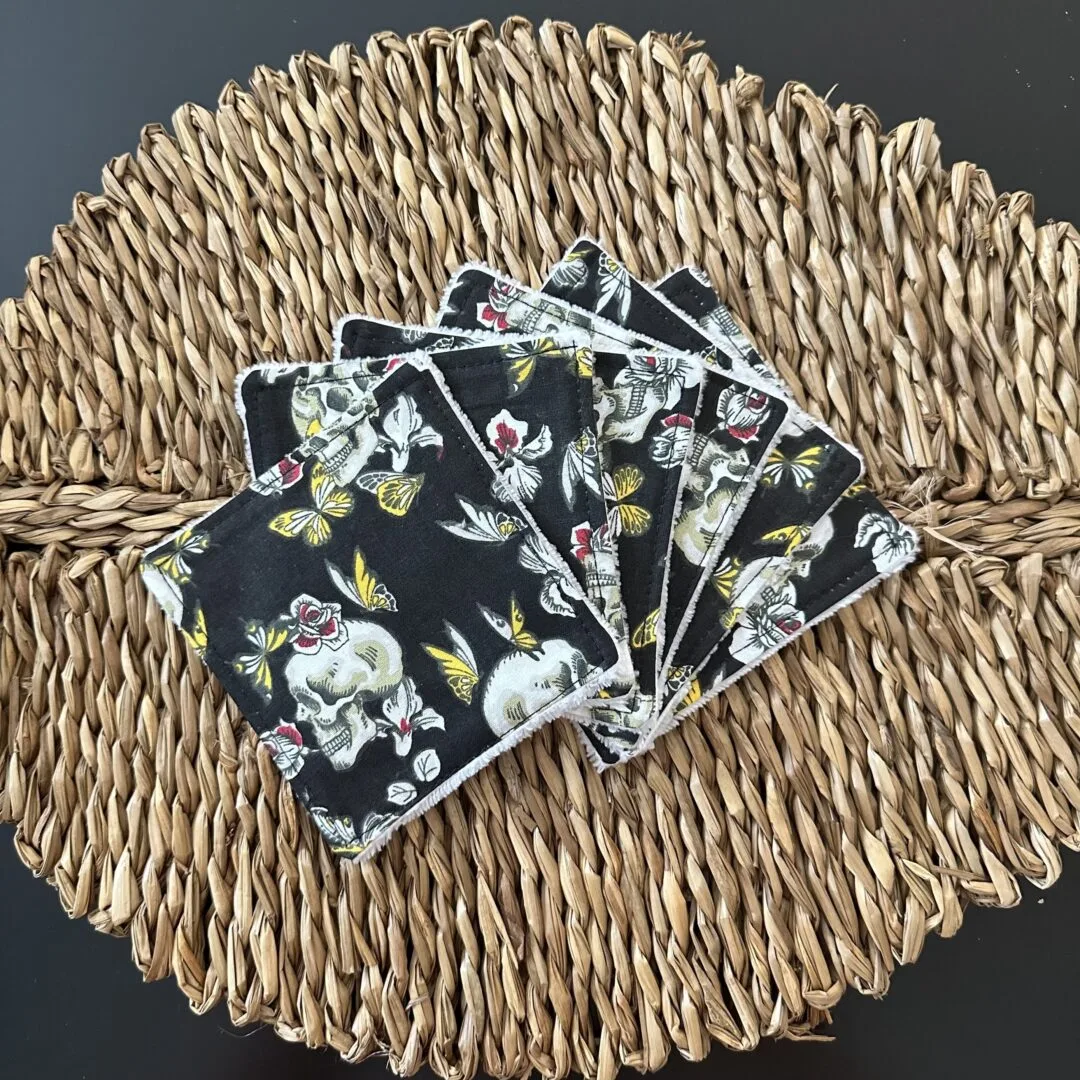 IMG_9074 Lingette lavable tête de mort 4