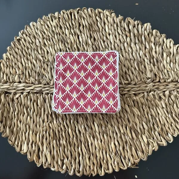 Lingette lavable rouge