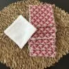 Lingette lavable rouge