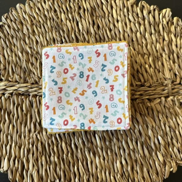 Lingettes lavables Chiffre 3 Lingette lavable chiffre