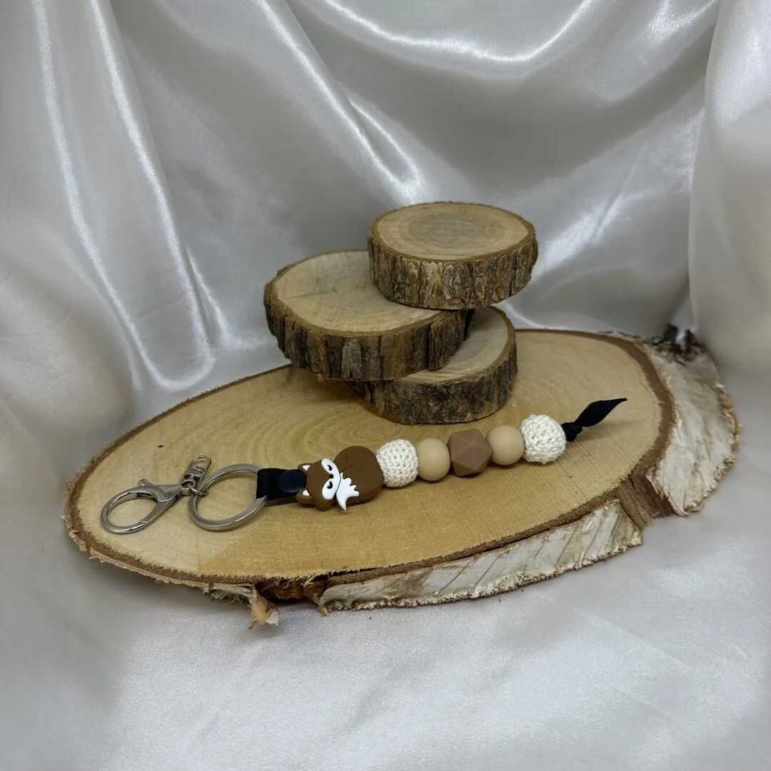 Porte-clés Renard marron