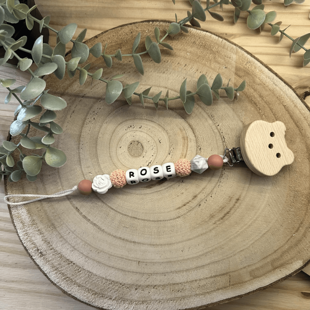 Attache fantaisie Rose