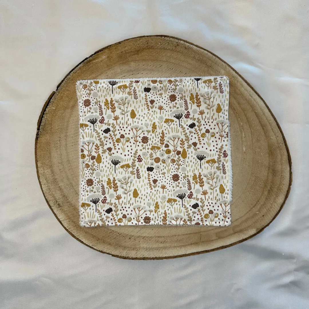 Serviette visage automne