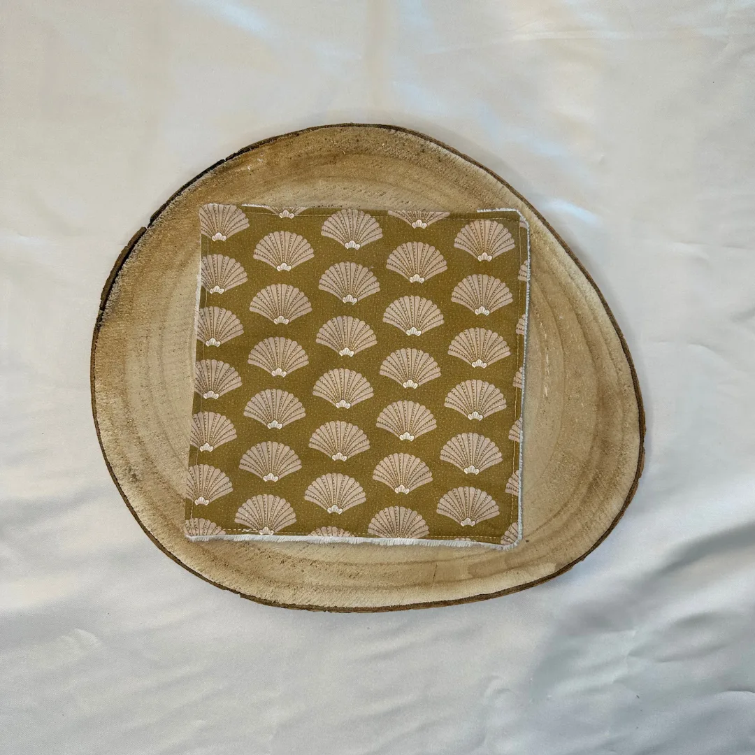 Serviette visage coquille