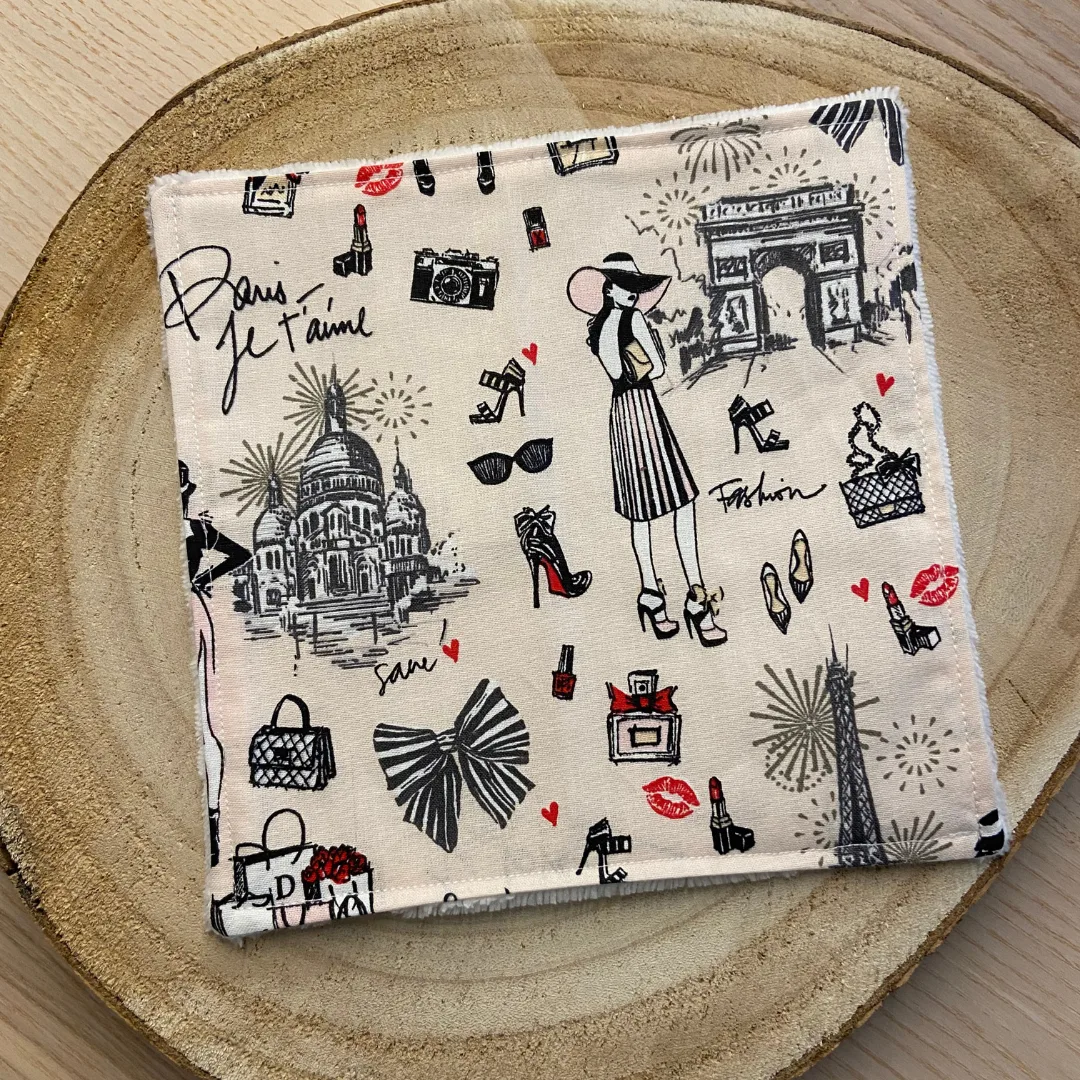 Serviette visage girly