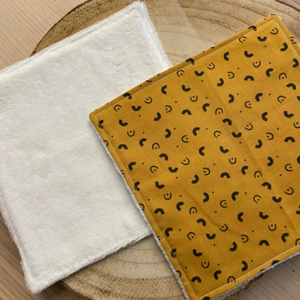 Serviette visage Jaune