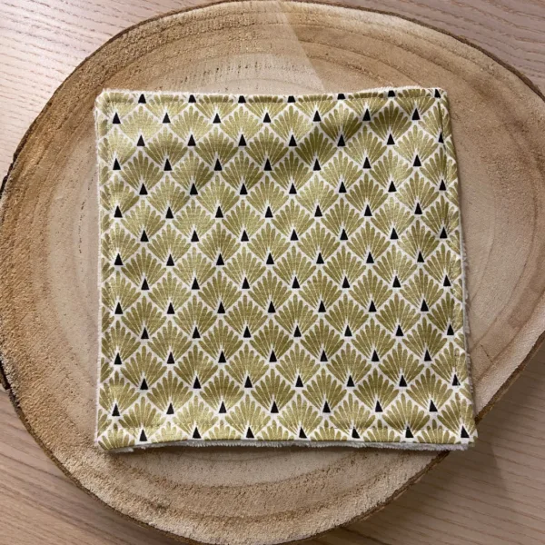 Serviette visage doré