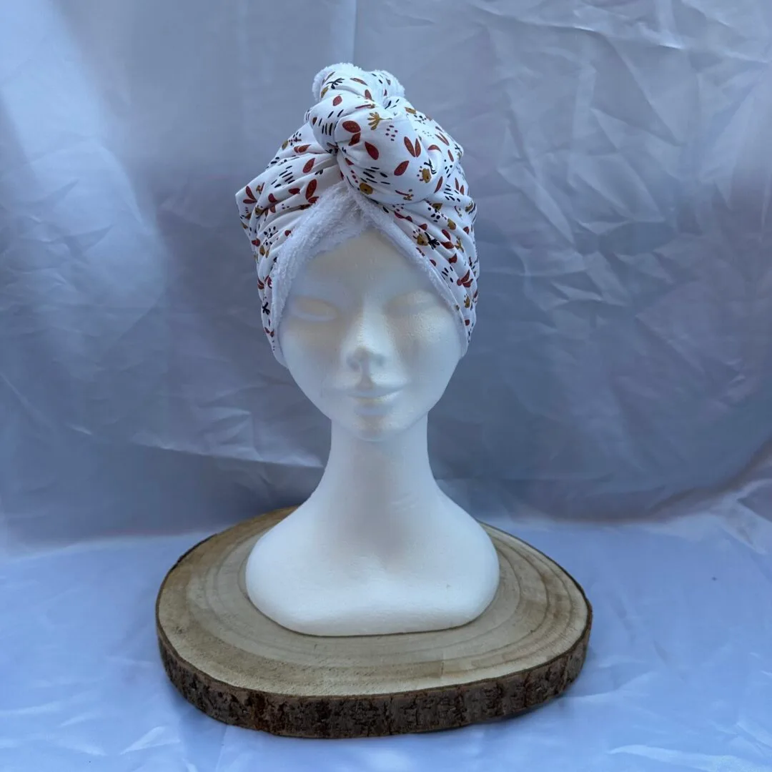 Serviette cheveux prairie