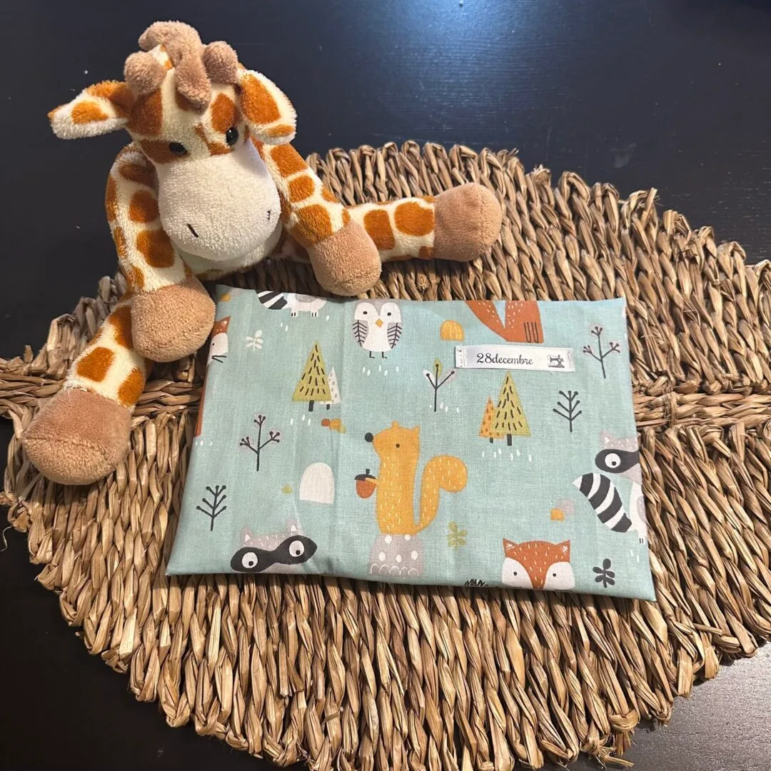 Bouillotte sèche animaux multicolore