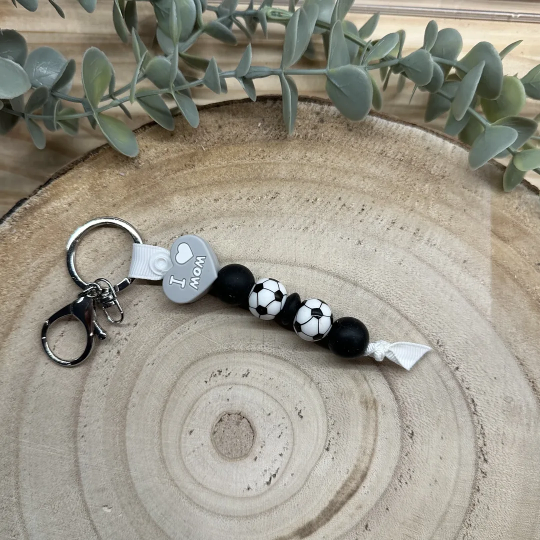 Porte-clé uni i love dad/ I love mam ballon