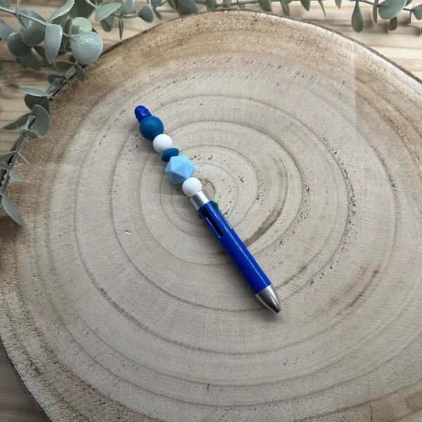 Stylo 4 couleurs bleu